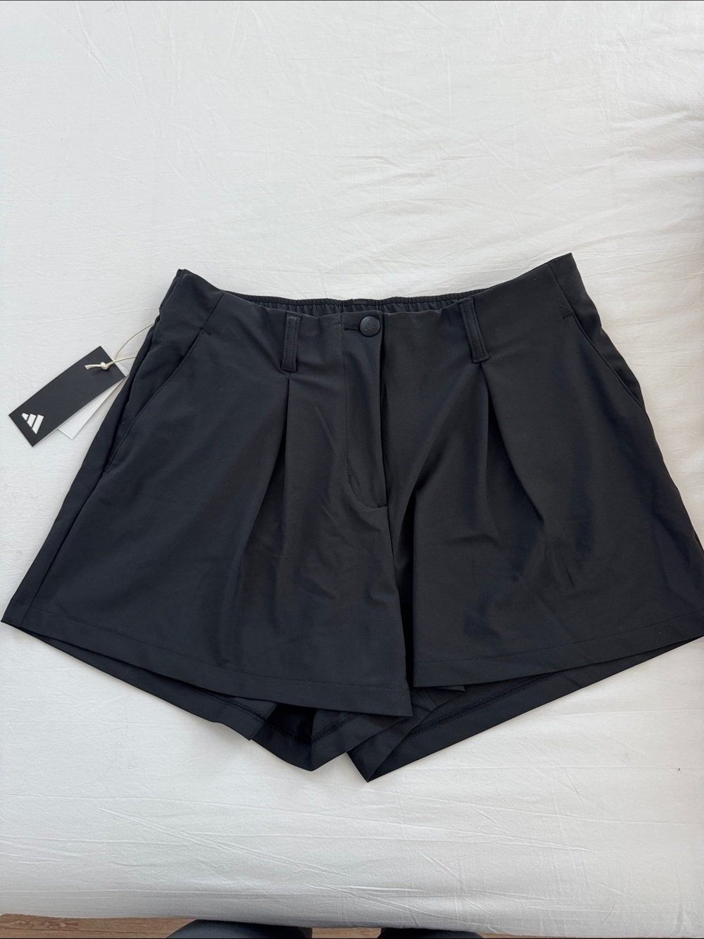 adidas Black Pleated Go to Shorts